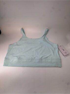 Nike Yoga Luxe Women's Infinalon Crop Top Size XL CV0576-336 Spring Green NWT